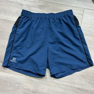 Salomon Shorts Mens Lined Drawstring Trail Running Advanced Skin Athletic Large
